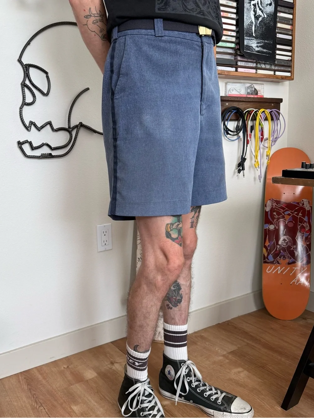 Vintage 90s 2000s Postal Blue Letter Carrier Shorts USPS ~ Size 34